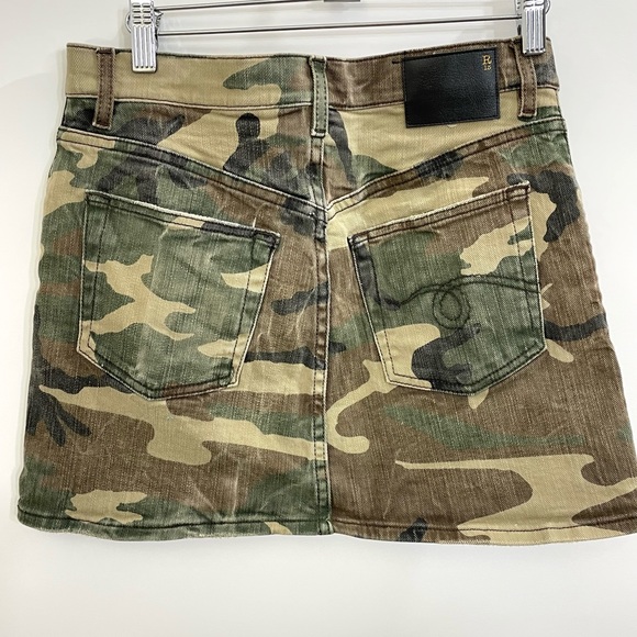 R13
Camouflage Denim Mini Skirt Made in Italy - Picture 3 of 13